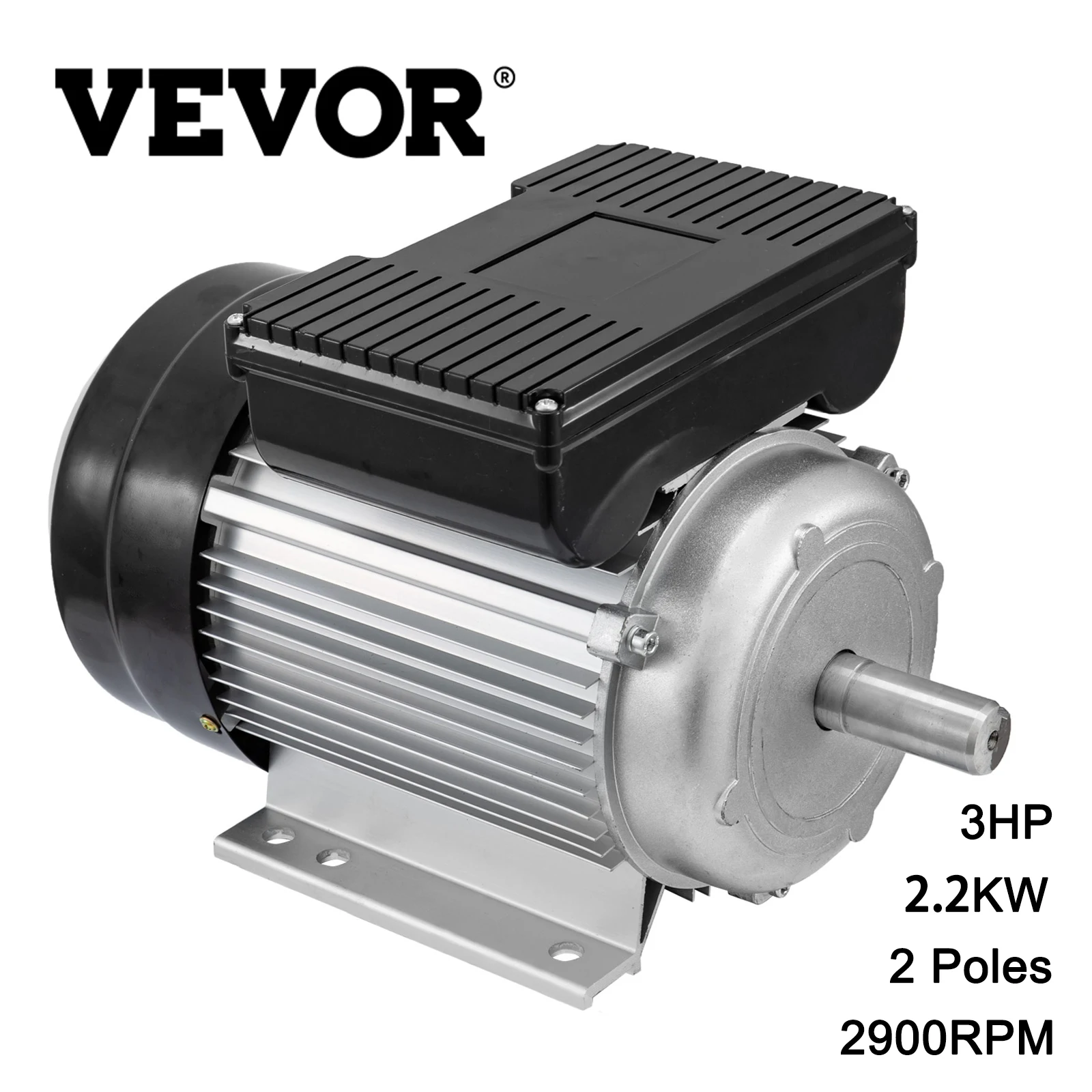 VEVOR 240V 2 полюса 2.2KW 3HP 2900 об/мин фирмы однофазный Электрический автоматический