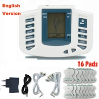 16pads full body electrical stimulator relax muscle therapy massager massage pulse tens acupuncture health care slimming machin