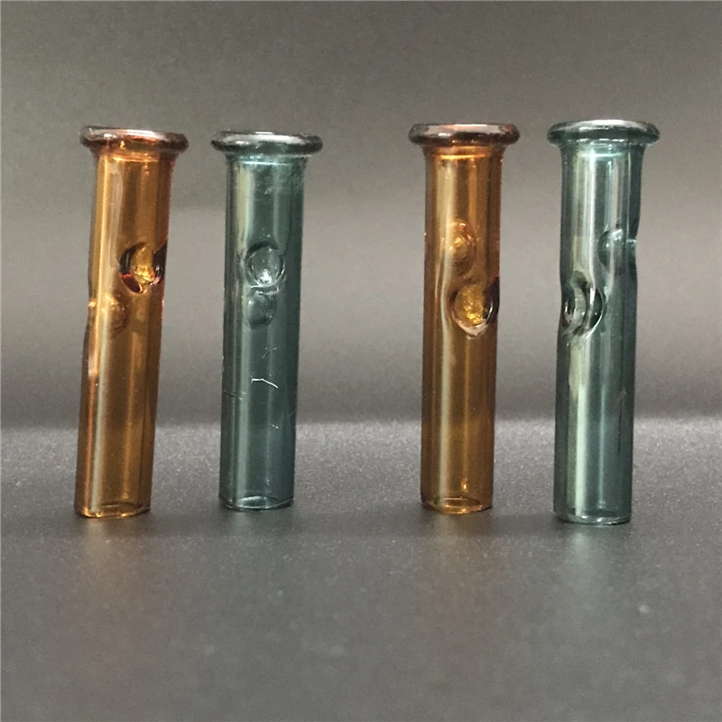 

Thick Glass One Hitter Pipe Bat 104MM Reusable Cigarette Filter Holders Tube Easy to Use and Clean Portable