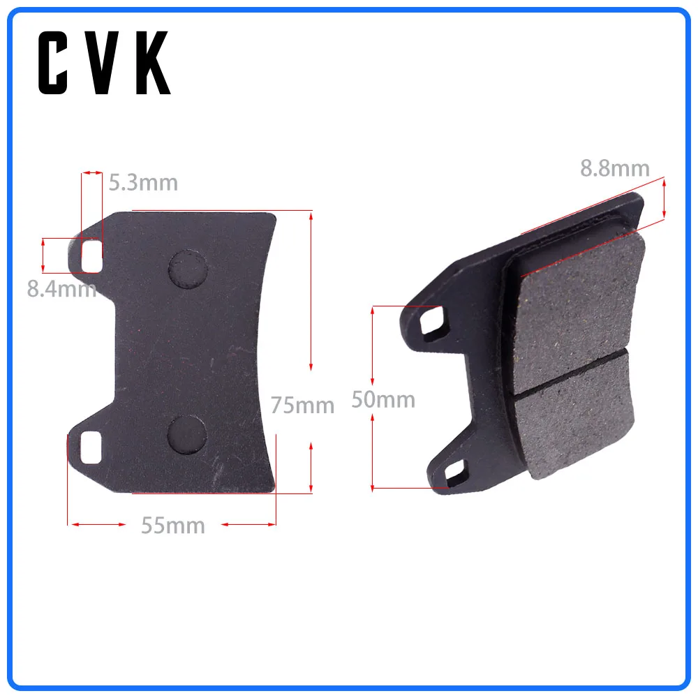 CVK мотоциклетные высококачественные передние тормозные колодки диски обувь для