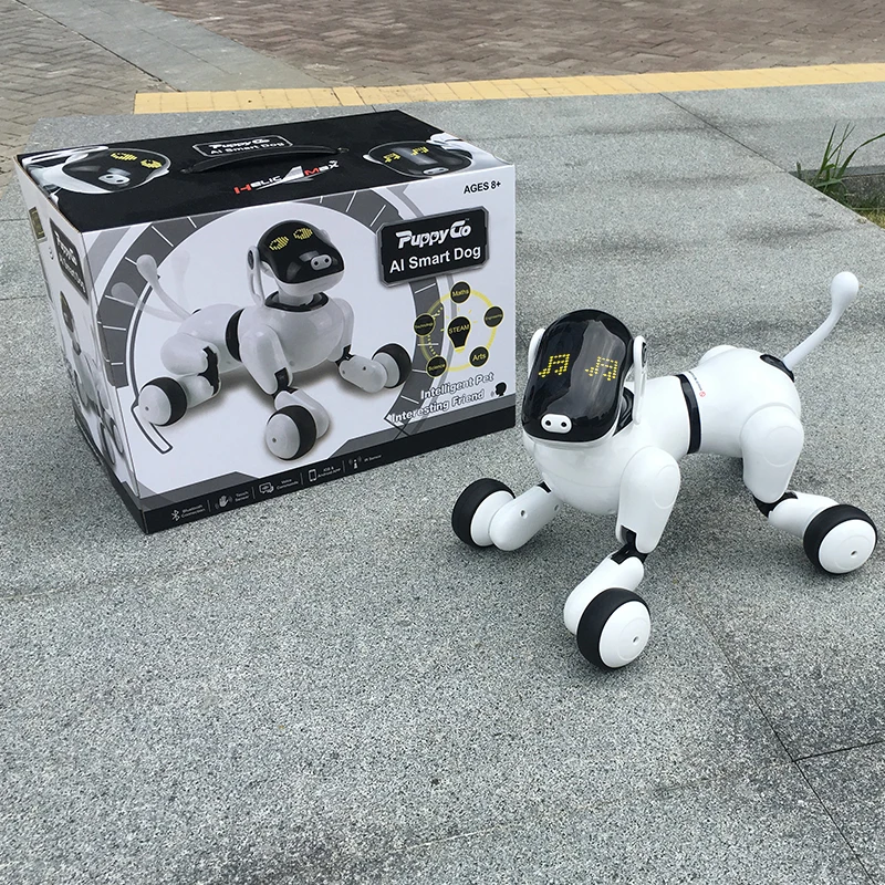 Детские игрушки 1803 AI собака Робот игрушка для вашей семьи и друзей приложение