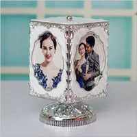 luxury silver photo frame cube back family set photo frames for picture baby porta retratos para foto picture frames bw50xk