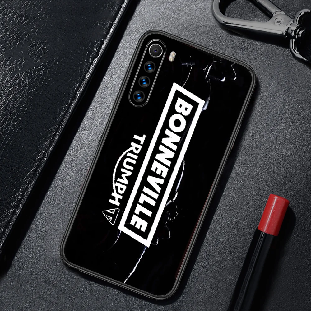 

Triumph Motorcycle Phone Case Cover For XIAOMI Redmi Note 3 4 4X 5 6 7 8 9 Pro T S Max black Hoesjes Luxury Funda Trend Shell