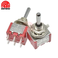 toggle switch single pole double throw 6mm spdt on on 120v 5a 14 inch mounting 1311 6mm mts223 3positions 6pins