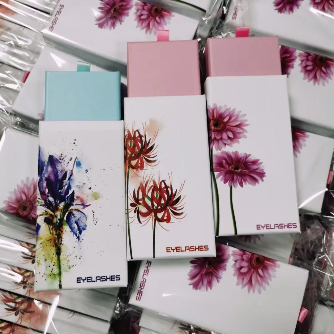 

NEW 10/20box wholesale diamond false eyelash packaging box fake 3d mink eyelash cases box packaging