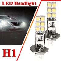 2pc mini h1 led lamps for cars headlight bulbs h1 led fog light 6000k super white led headlight kit auto 12v