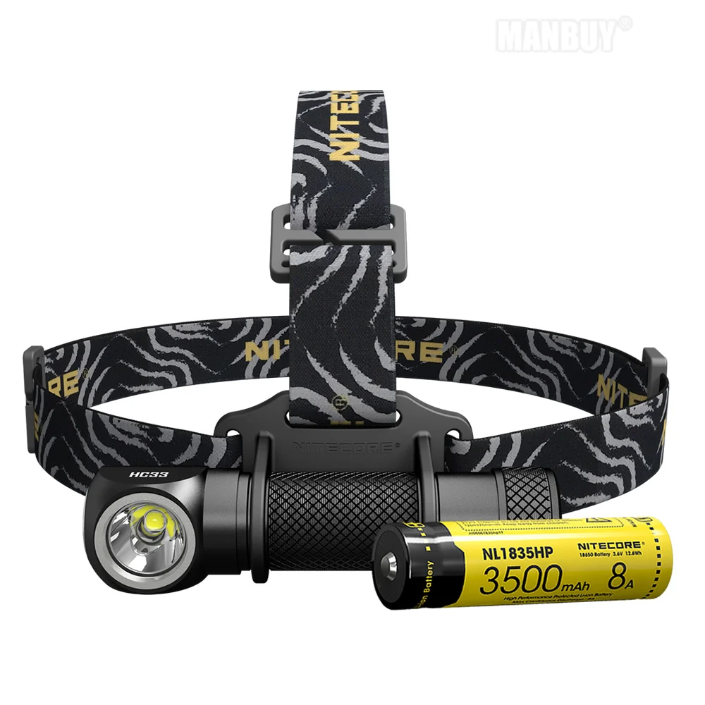 2021 оптовая продажа NITECORE HC33 + 18650 перезаряжаемый аккумулятор 1800LMs светодиодный