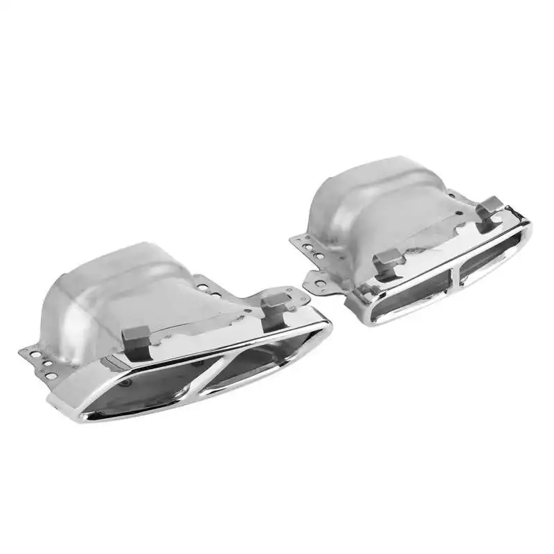 

2pcs Quad Exhaust Tips Stainless Steel for Mercedes-AMG A45 W176 CLA45 C117 2013 2014 2015 2016 2017 2018 Car Accessories