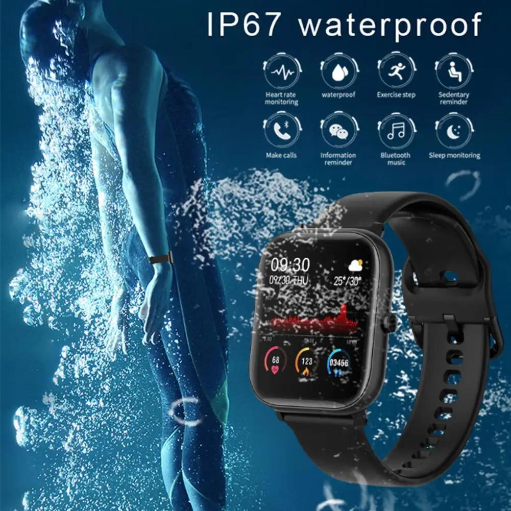 Смарт-часы IPX7 водонепроницаемый браслет для дня/ночи Новый GT168 отслеживания