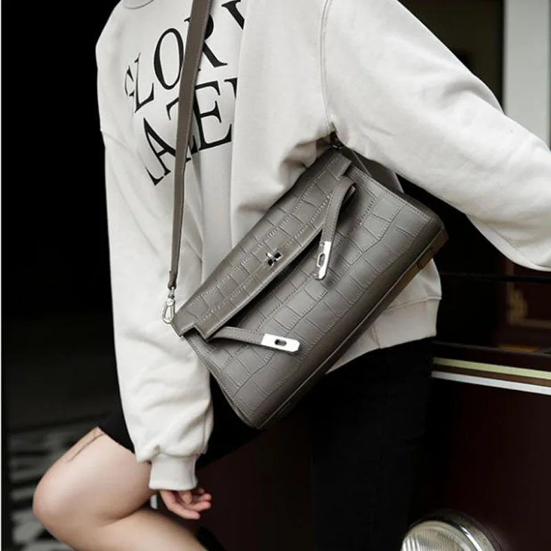 

Handbag women's leather shoulder bags Quality Women Genuine LeatherBag Luxury Designer Women's genuine handbag Female bag