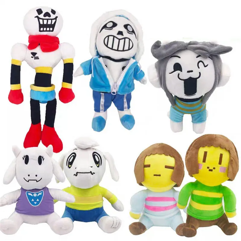 Плюшевые игрушки Sans Frisk Chara Asriel Temmie Toriel мягкие куклы игра мультфильм подарок на