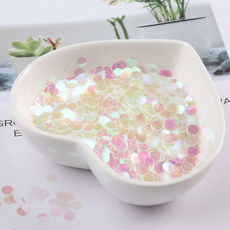 Ультратонкие Блестки для ногтей в горошек 3 мм 4 блестки домашних животных