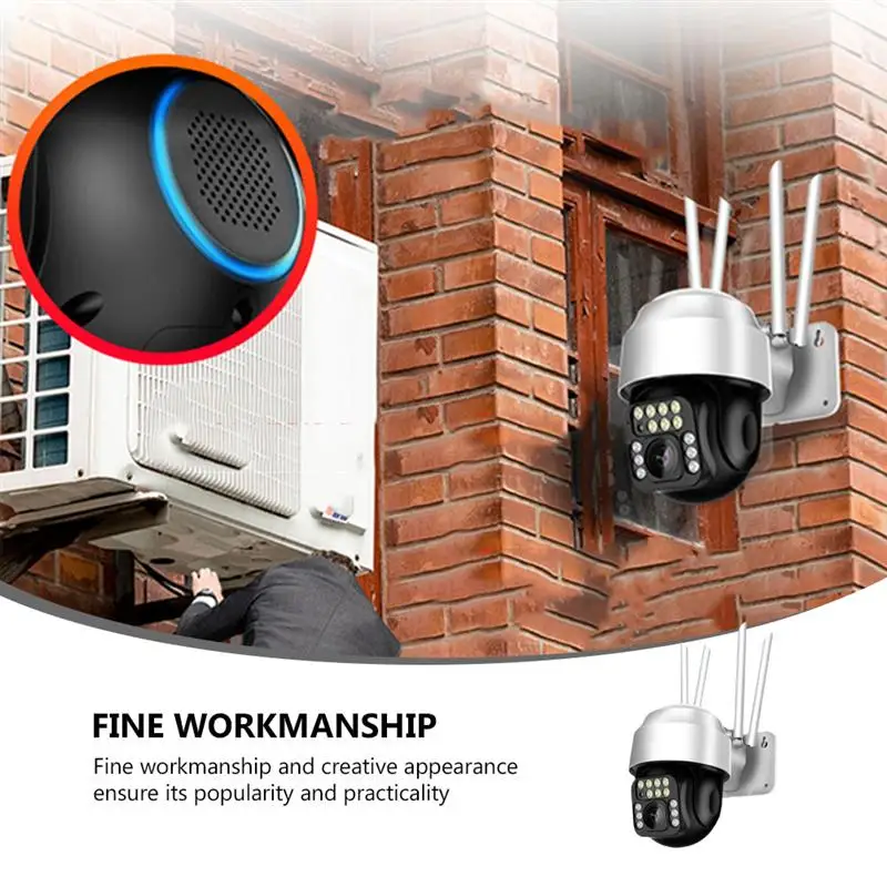 

1 Pc Network Wifi Wireless Camera Waterproof 1080P High Definition Camera (US Plug) for Outdoor Home