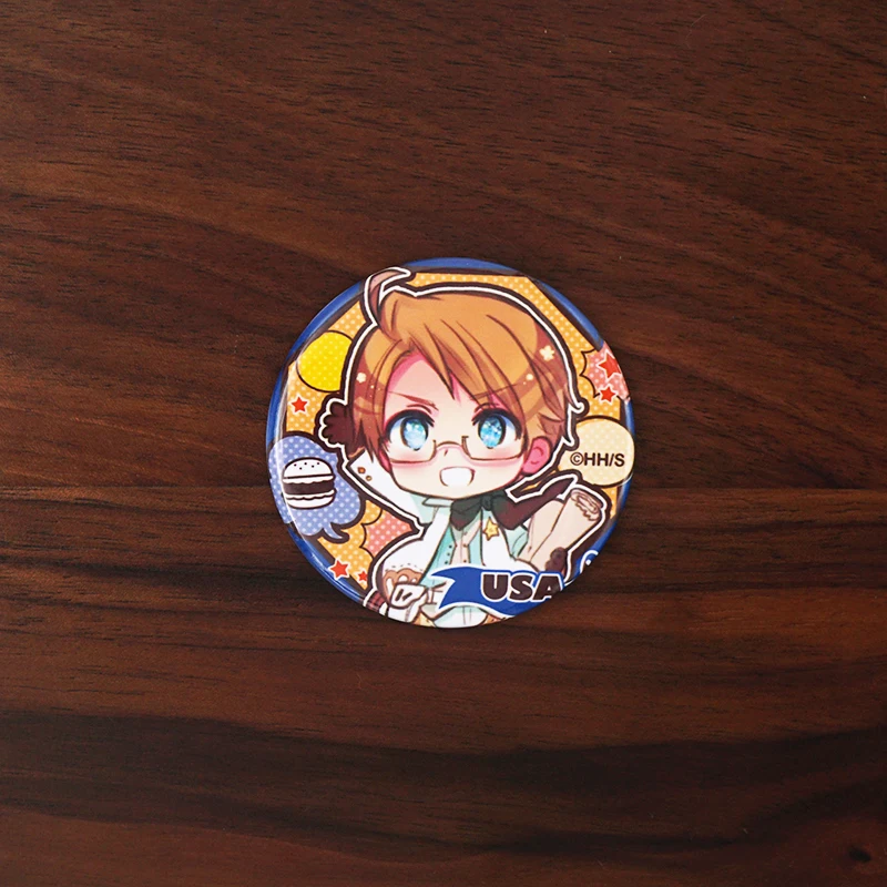 50 мм ось мощность HETALIA мир значок аниме Италия Великобритания США немецкий