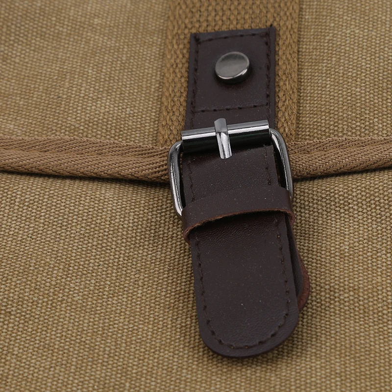 Холщовая сумка-мессенджер через плечо маленькая Повседневная дорожная и рабочая