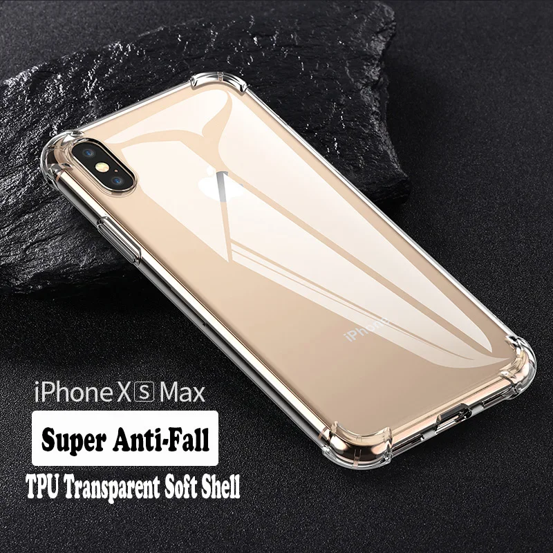 Роскошный прозрачный мягкий силиконовый чехол для телефона для iPhone 6S 6S 7 7S iPhone 8 Plus X 10 11 Pro XR XS Max 5 5S 5SE - Цвет: Прозрачный