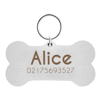 accessories dog tag pet products thing gato personalized engraved id name design cute bones fish ear for puppy cats