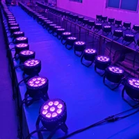 Fiesta disco decoracin 918w 6 en 1 rgbwa uv LED ip65 luz plana par impermeable 6 en 1 LED par fino can light