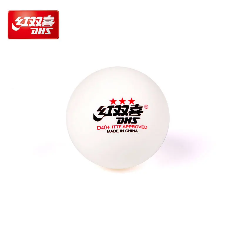 DHS 3 Star D40+ Table Tennis Ball 3-STAR New Material ABS Seamed Poly Plastic Original Ping Pong Balls | Спорт и развлечения