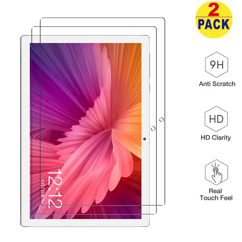 

Tempered Glass for Teclast M30 Screen Protector (10.1"), Anti-Scratch HD Transparent Tempered Glass Protective Film