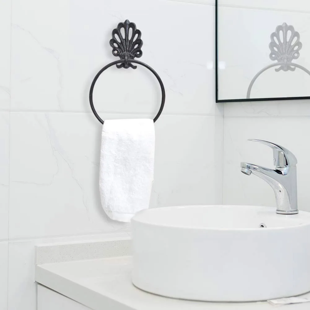 Винтажная круглая настенная вешалка держатель для полотенец в стиле