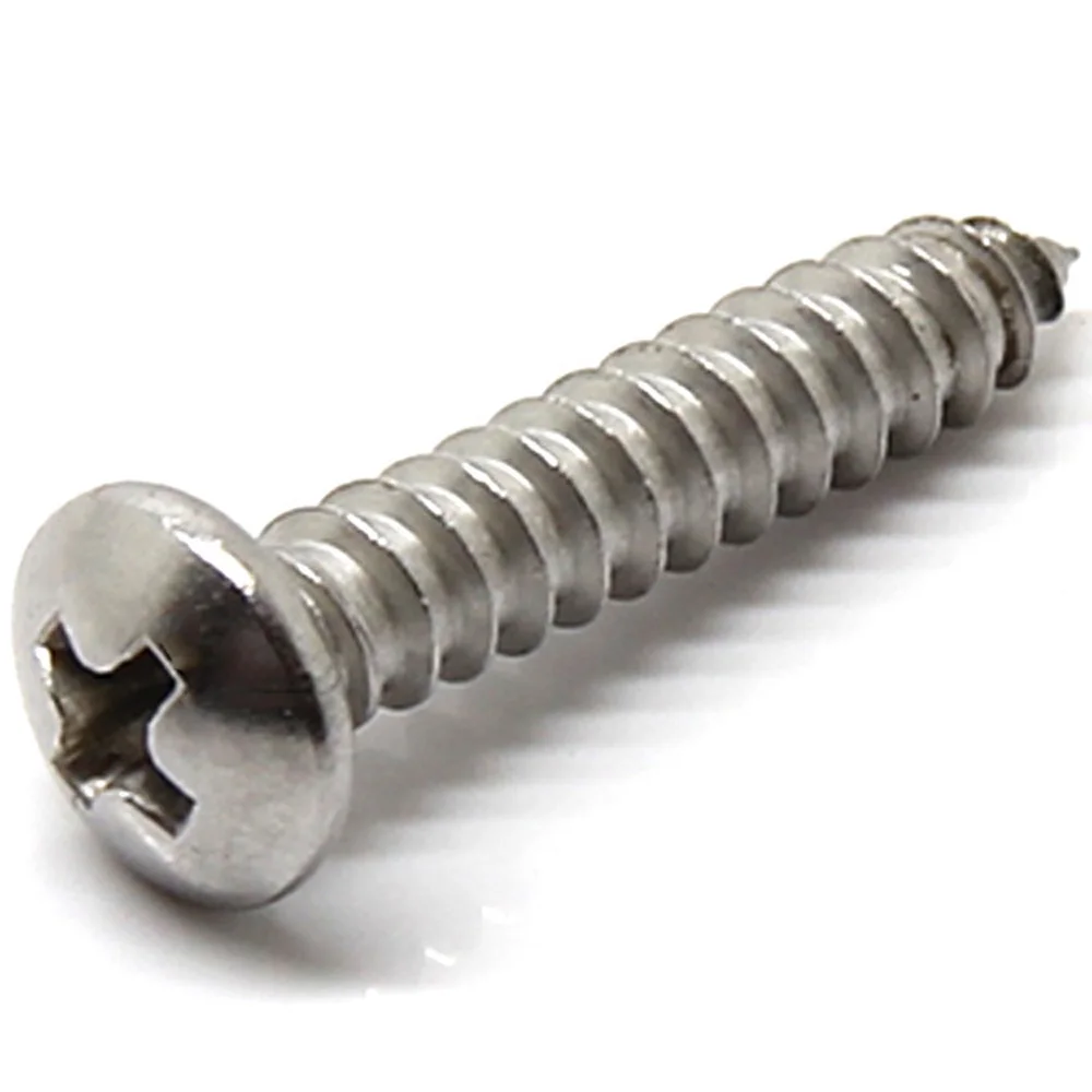 

20-50Pcs/Bag M3.5 M3.9 M4.2 M4.8 GB845 Self-Cutting Wood Screw Round Screw 316Stainless Steel Phillips Cross Pan Head