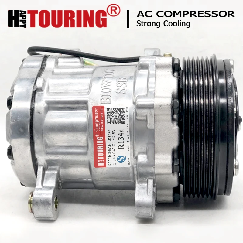 SD7B10 compressor 7b10 A/C Compressor w/Clutch for Sanden 7176 7186 6GR Swing Mount NEW | Автомобили и мотоциклы