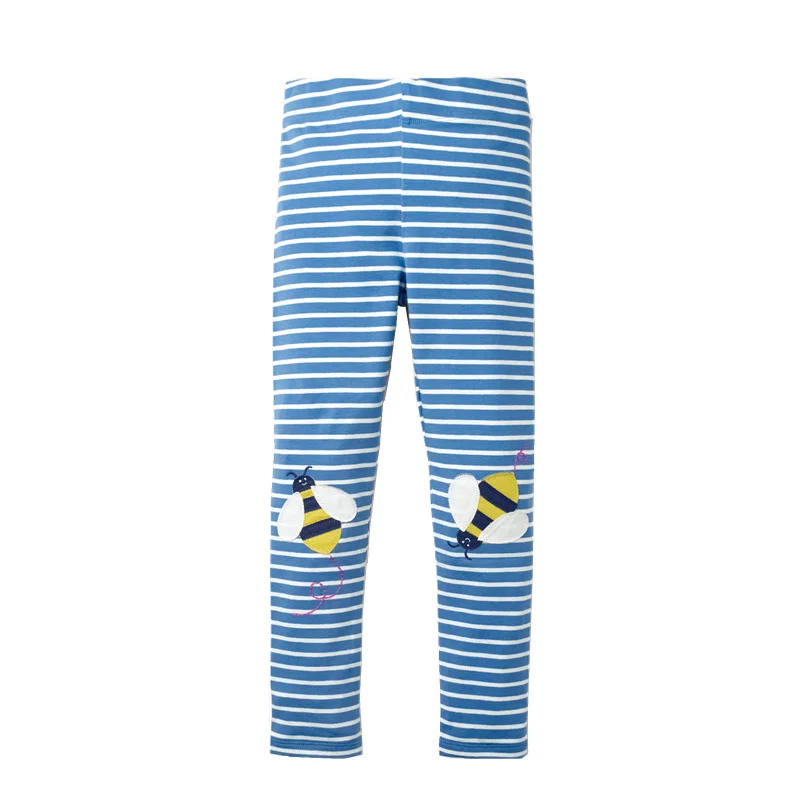 Леггинсы Little Maven для девочек 2021 хлопок штаны детей удобные синие брюки детские