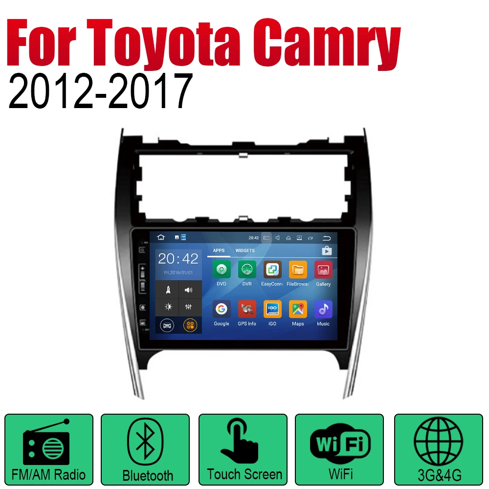 ZaiXi Android автомобильный Радио Стерео GPS навигация для Toyota Camry 2012 ~ 2017 Bluetooth wifi 2din