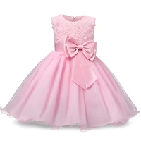 girl dress sleeveless with big bow tutu multi layer bridesmaid show dress for birthday party wedding formal clothes
