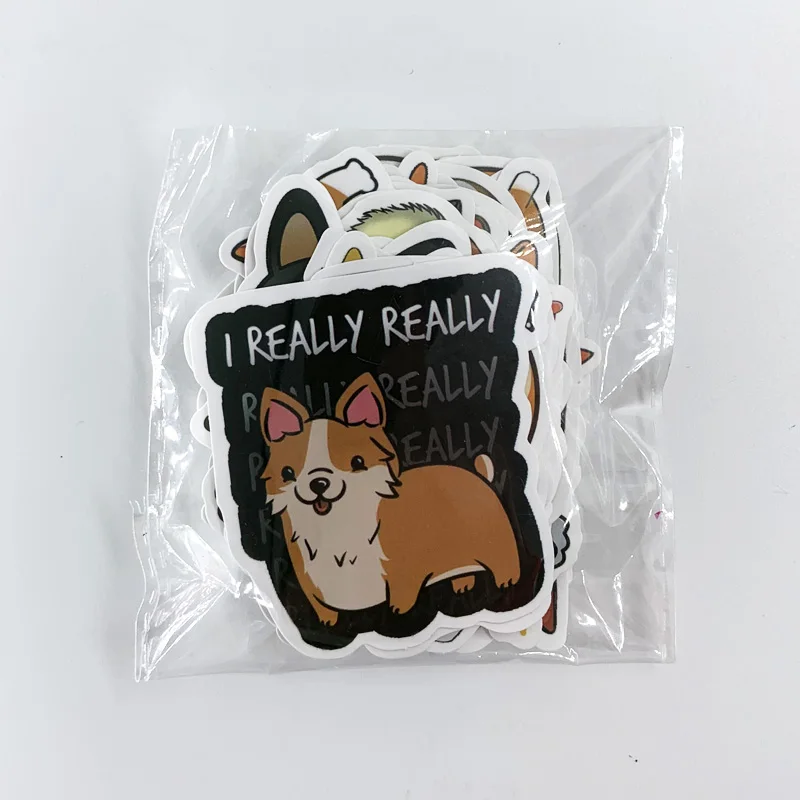 Pegatinas creativas de animales de dibujos animados, para bicicleta, port&aacute;til, equipaje, monopat&iacute;n, 50 unids/paquete-5