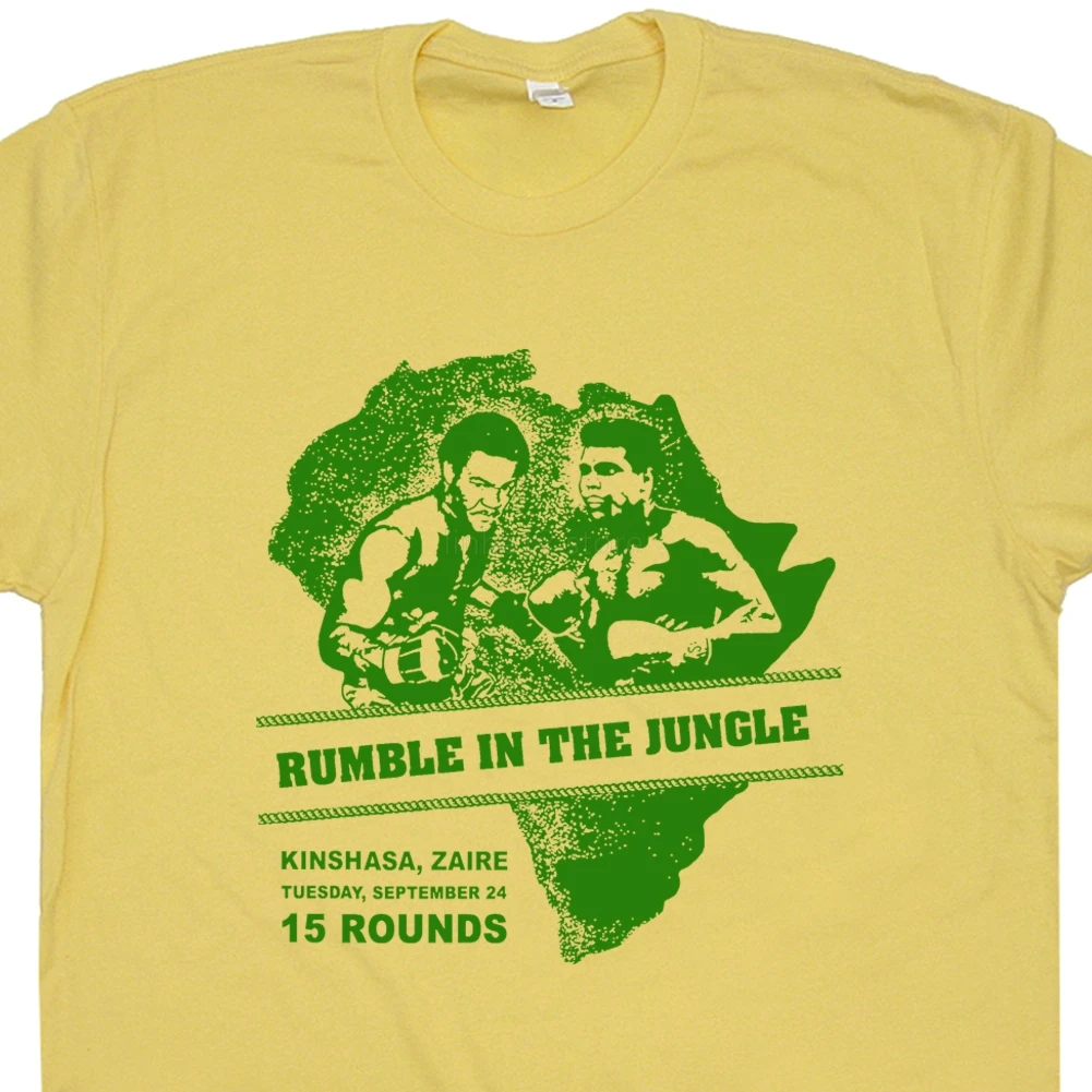 Мужская Уличная футболка с короткими рукавами Rumble In The Jungle новинка 2019 | одежда