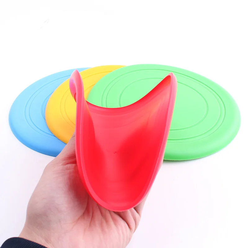 Hot Environmental Protection Silica Gel Soft Pet Flying Discs Dog Toys Saucer Big Or Small Shop Diameter 18CM | Дом и сад