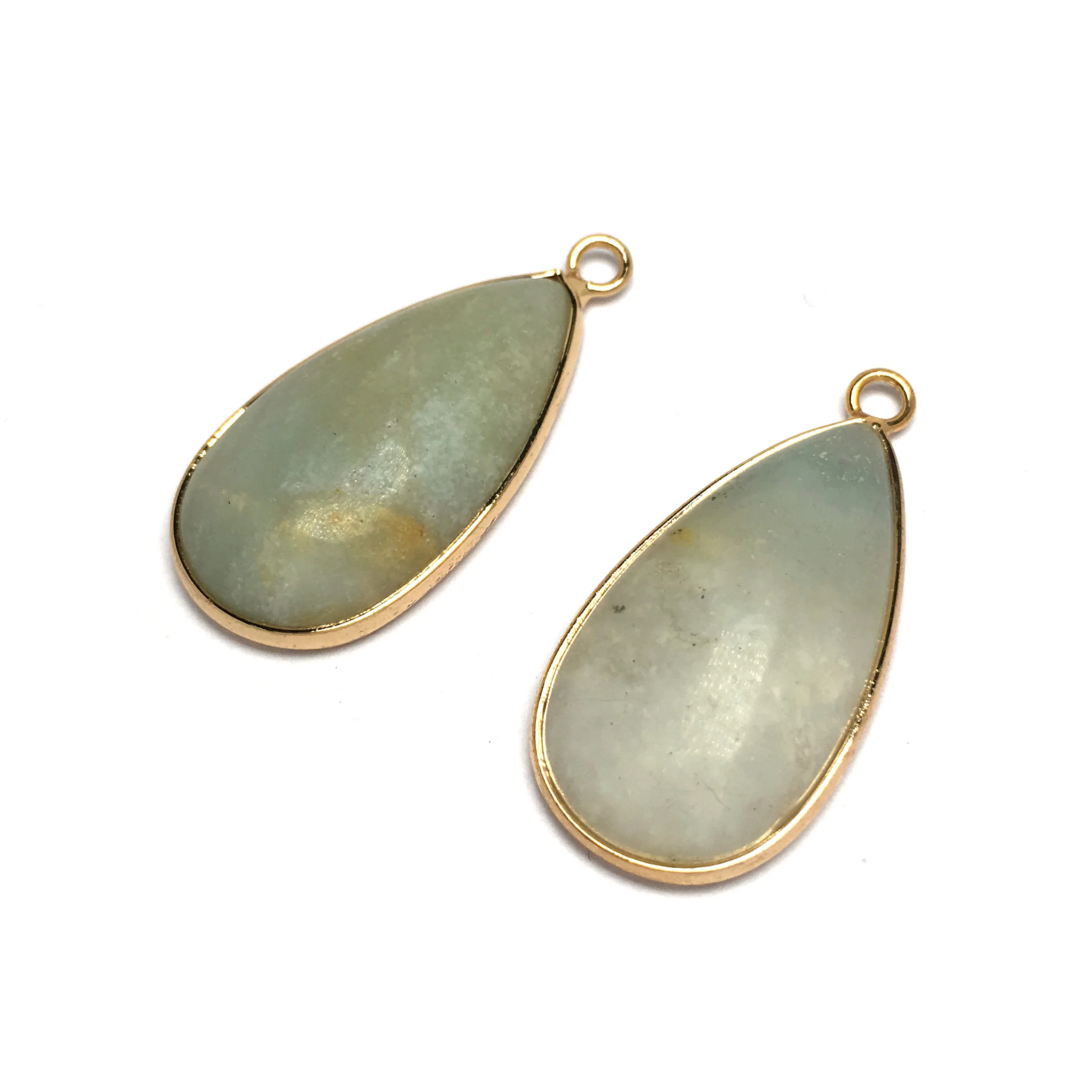 Новые подвески и ожерелья из натуральных камней в форме капли воды модные