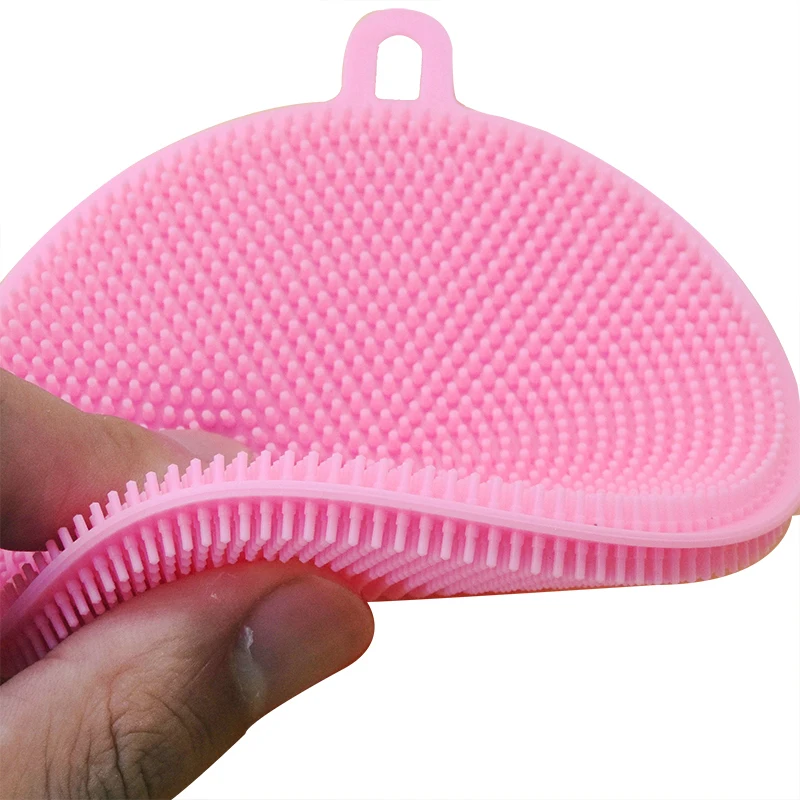 Multifunction Silicone Dish Bowl Cleaning Brush Scouring Pad Pot Pan Wash Brushes Kitchen Cleaner Washing Tool | Дом и сад