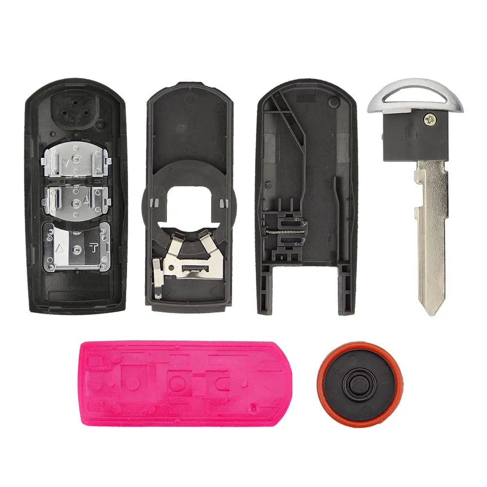 Okeytech 2/3 Кнопка автомобильный смарт ключ брелок в виде ракушки для Mazda X 5 на высшем