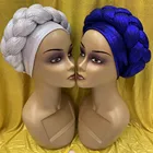 Мусульманский тюрбан, шляпа, головной убор, Женская внутренняя шапка, Горячая оплетка, головной платок, модная повязка на голову для выпускного вечера