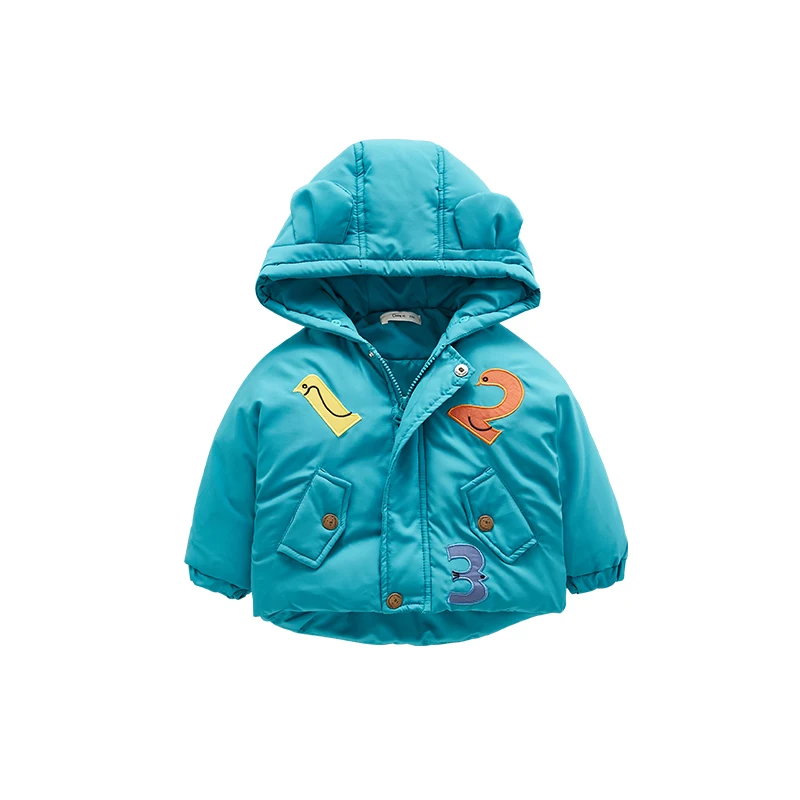 Baby Cotton Coat Winter Mens Korean Version Plush Thickened Padded Jacket Cartoon Warm | Детская одежда и обувь