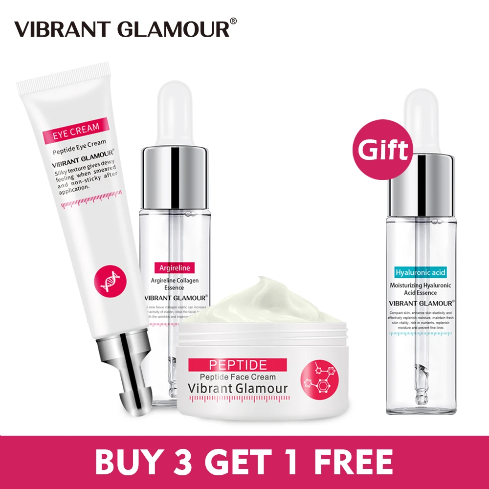Яркий гламурный набор коллагеновый крем для лица Сыворотка с гиалуроновой