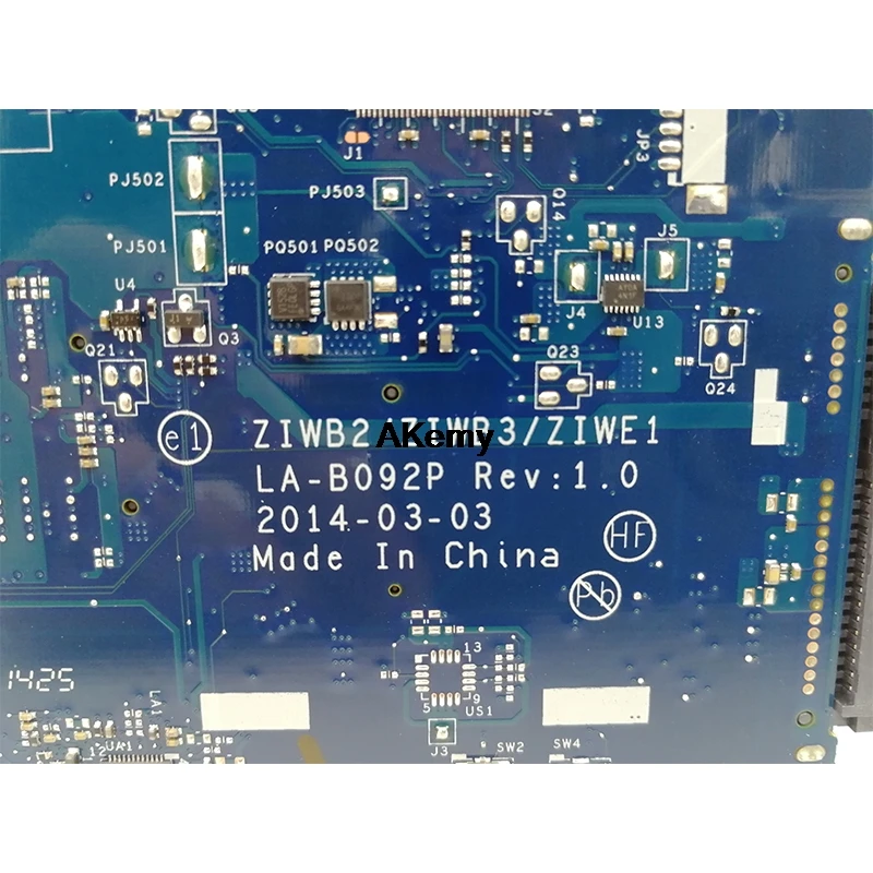 

ZIWB2/ZIWB3/ZIWE1 LA-B092P For Lenovo B50-70 N50-70 B50-80 N50-80 notebook motherboard I3-5005U CPU DDR3 100% test work