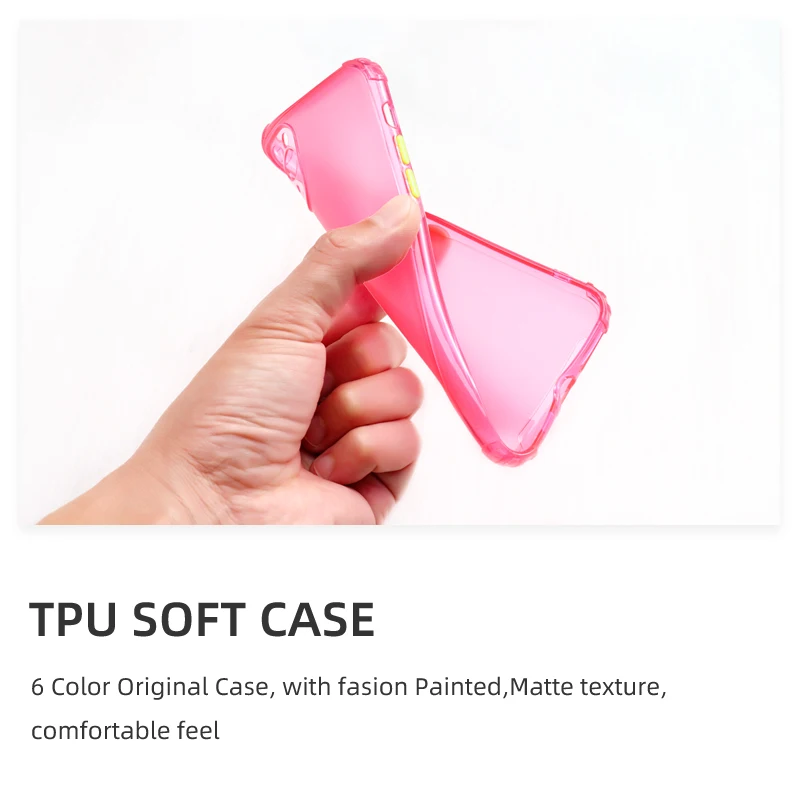 

Airbag ShockProof Cases For iPhone 11 Cases Silicon Matte Cover For Iphone XR 11 pro Max 7 X 8 SE 2020 XS 6 6S Plus Bumper