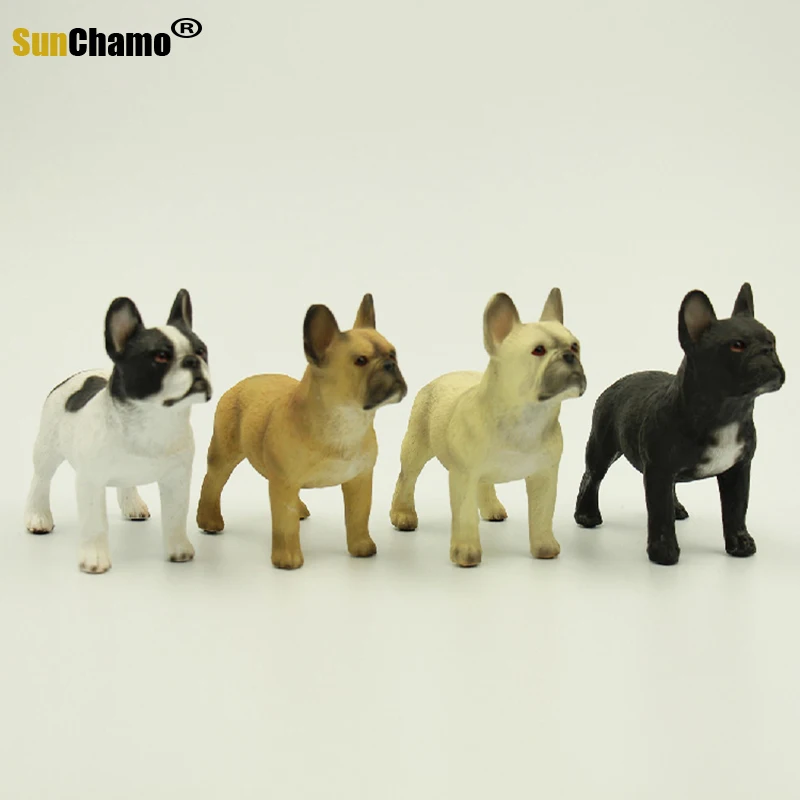 Новая модель моделирования Французский бульдог из смолы корова метод украшения