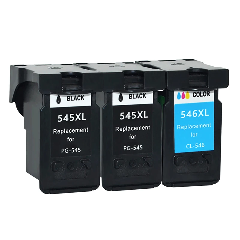 

MorePag 3 Pcs Compatible 545 546XL Ink Cartridge Replacement For Canon 545 XL CL546 For Pixma MG2500 MG2540 MG2550 MG2550s