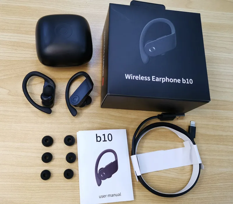 B10 Bluetooth 5,0 наушники Беспроводная Спортивная гарнитура Tws стерео наушники с микрофоном зарядная коробка для всех смартфонов