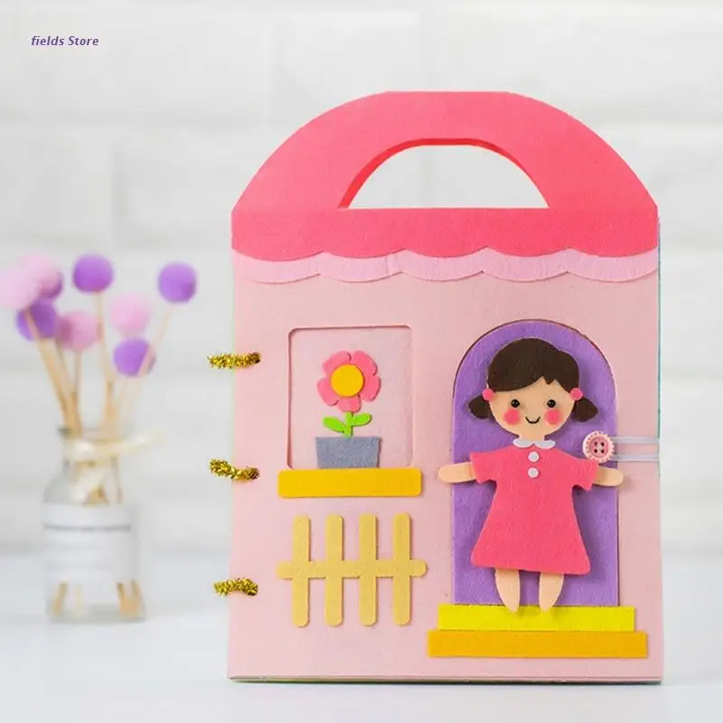 

Early Girls Educational Cloth Book DIY Preschool Learning Book for Infants