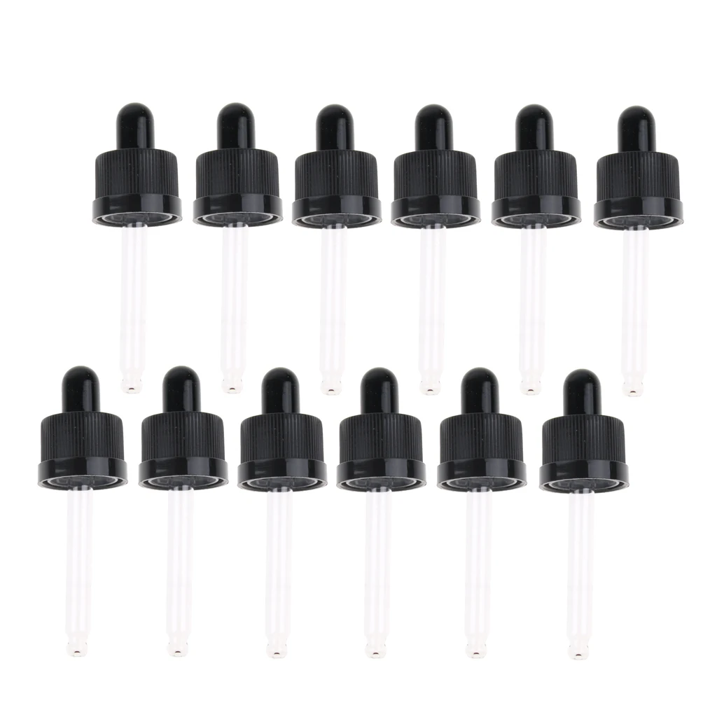 

12pcs Dropper Cap Assemblies Top Lid Cover for 15 Ml Oil Bottle