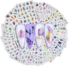 2022 новый дизайн, Искусственный лист, фламинго, красочная бабочка, маникюрная фольга, геометрический слайдер, украшение