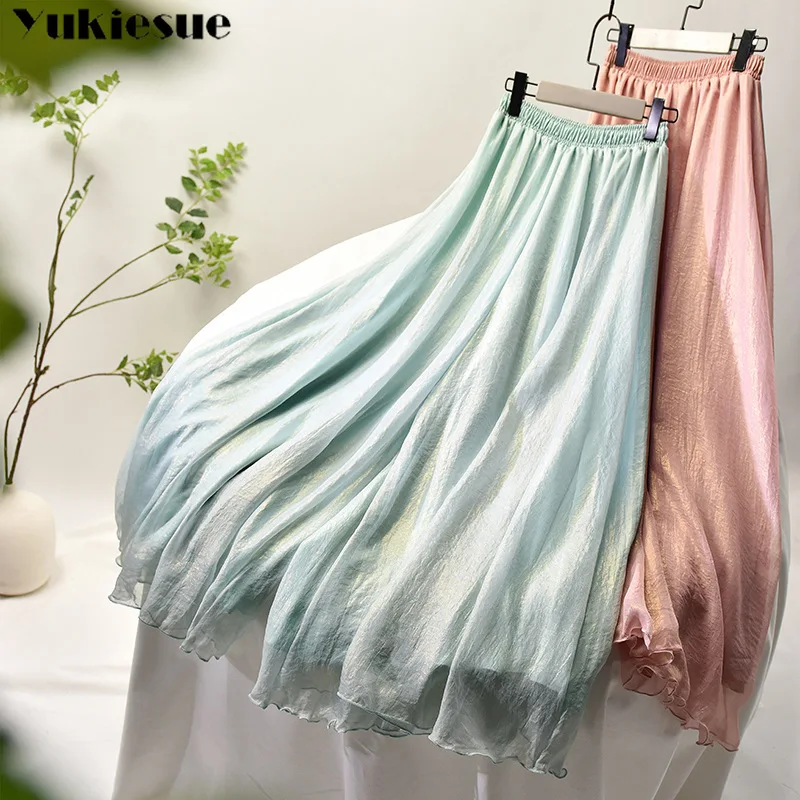 Женские брюки с высокой талией летние плиссированные Капри большого размера