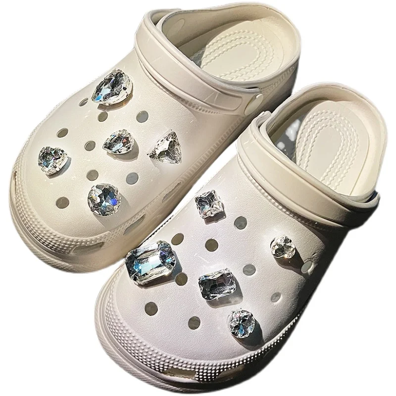 Набор из 10 штук блестящие украшения-Кроксы дизайнерские украшения сделай сам