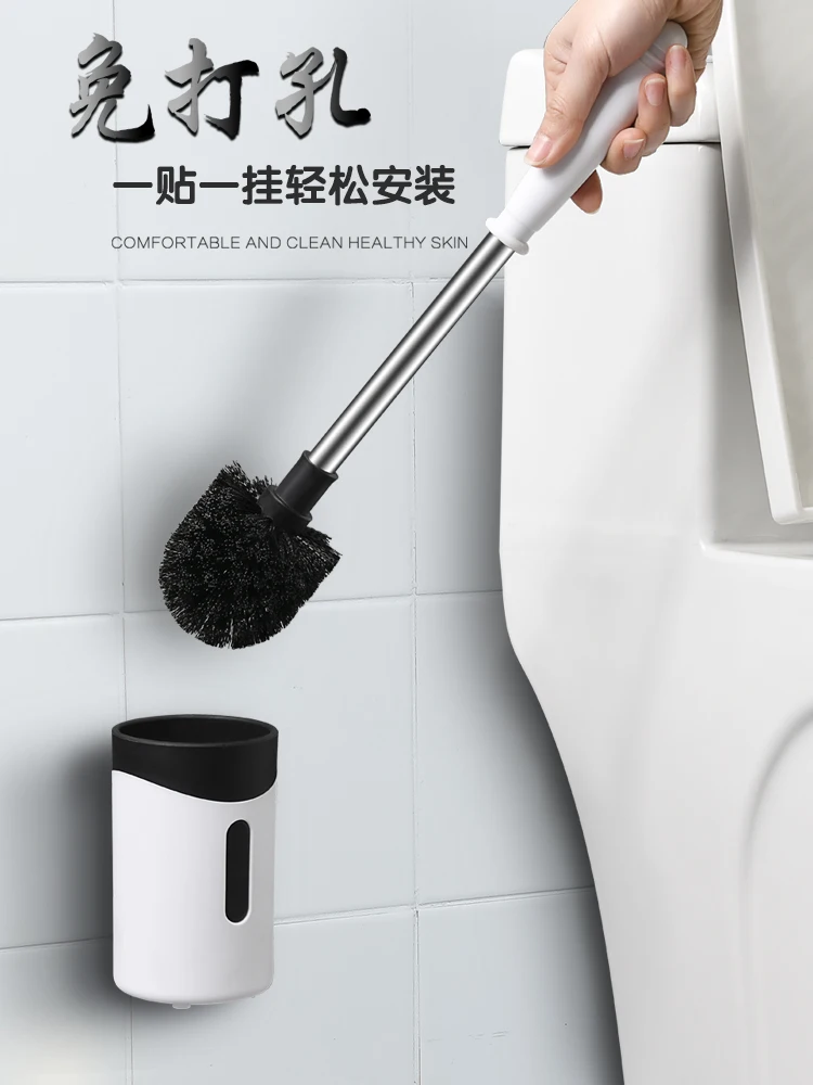 

Leak Proof Toilet Brush Holder Wall Mounted Soft Bristle Toilet Cleaning Brush Szczotki Do Toalety Toilet Brush Holders BG50TB